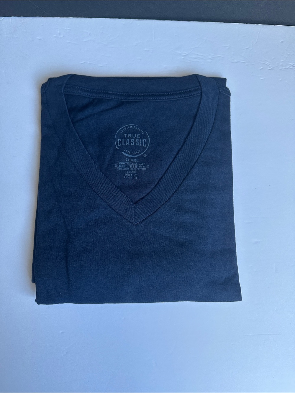 True Classic Men's Short Sleeve Tee - Navy Crew